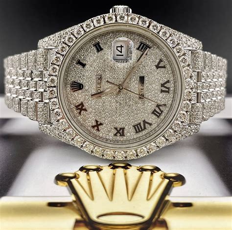 platinum gold presedcal rolex watch iced out|bob's iced out rolex.